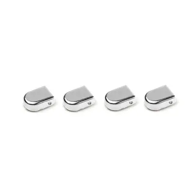 Metal No-Tie Shoe Buckle, Round Capsule Press Clasp, Unisex - 12