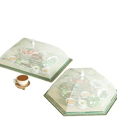 Antibacterial Table Food Cover 2026 New Style Dust-proof Vegetable Cover Foldable Fly and Insect Prevention Cover Dust Cover