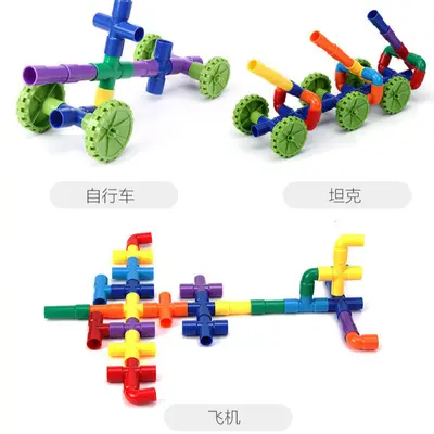Children's Large Pipe Building Blocks, Kindergarten Development Toy - 3