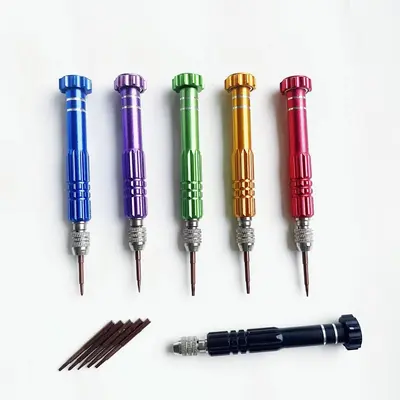 5-in-1 Aluminum Screwdriver, Mobile Phone Repair, Disassembly Tool - 3