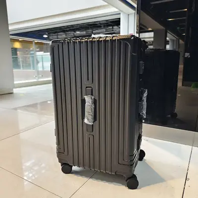 24 Inch Aluminum Frame Wheeled Luggage, Large Capacity, With Cup Holder - 7