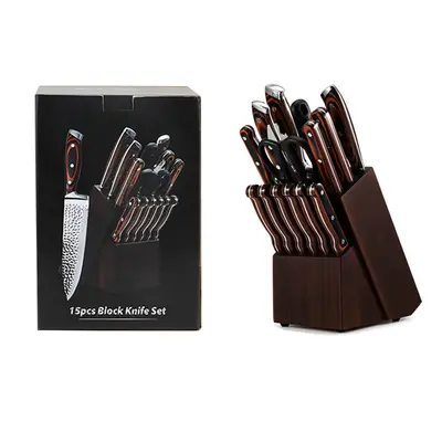 Stainless Steel Knife Set 15-Piece Chef Knife