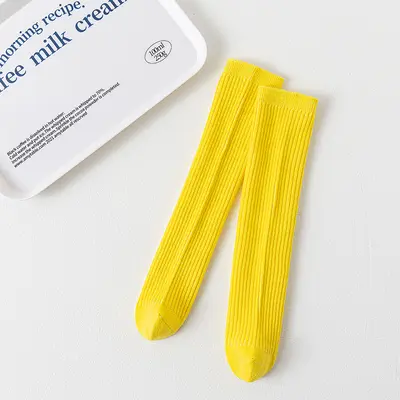Çocuk A sınıfı pamuklu çorap, çift iğne, şeker renkli, orta boy - 13