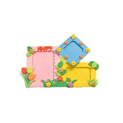 (DIY-Bilderrahmen-Serie) Kinder-Bastelset mit Lernspielzeug, Großhandelsmaterialpaket, Geschenk, faltbar, Familie