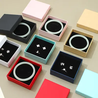 Factory Direct Sale Heaven and Earth Cover Jewelry Box Ring Bracelet Earring Necklace Box Jewelry Packaging Box Custom Logo Printing