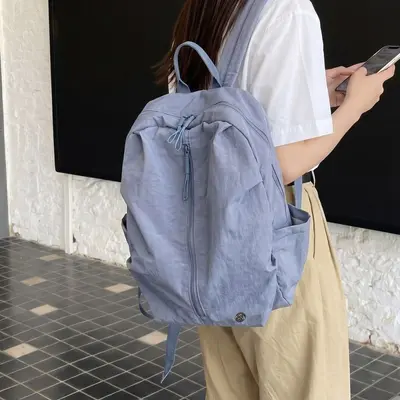 Waterproof nylon backpack for hiking and travel