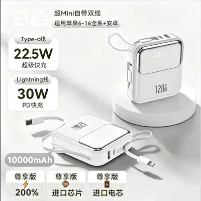 Power Bank 3C Certified 120W Fast Charging 20000mAh High Capacity Portable Mobile Power Bank Gift - 7