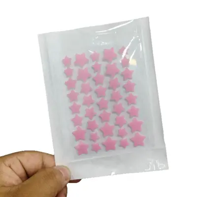 Five-Star Shaped Colorful Pimple Patches for Makeup