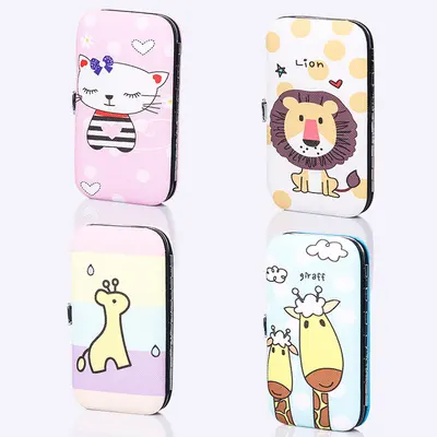 7-Piece Cartoon-Print Nail Scissors Set