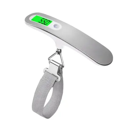 Paslanmaz Çelik Taşınabilir Elektronik Terazi 50kg Pratik Yüksek Hassasiyetli Ev Kargo Terazisi Küçük Boy Bavul Seyahat Bagaj Terazisi - 6