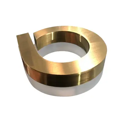 Outdoor Stainless Steel Backlit 3D LED Channel Letter Sign