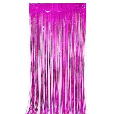 Shiny Rain Silk Curtain for Wedding and Party Decoration, 1x2 m - 10