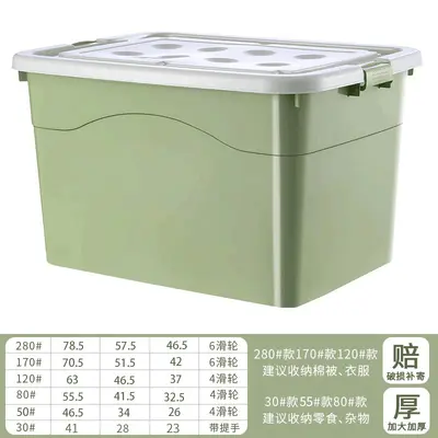 Kunststoff-Aufbewahrungsbox, transparent extra groß japanischer Stil - 9