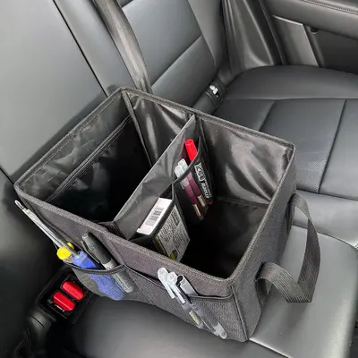 Cross-border new product car seat storage box large capacity foldable storage box multifunctional tool box car supplies