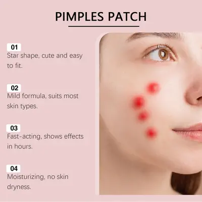 HANCHOBIT Star Acne Patch Gentle Cleansing Nourishing Skin-Friendly Breathable Caring Acne Skin Care Cross-Border