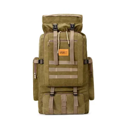 Canvas Sports Backpack, Large Capacity, Hiking and Travel, Contrast Color - 6