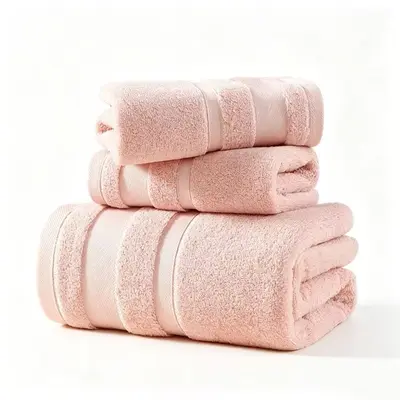 Gaoyang Hotel reine Baumwoll-Badetücher im Großhandel, 100% Baumwolle, extra groß und dick, saugfähig, anpassbares Logo, fusselarm, für Männer und Frauen. - 7