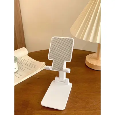 Masaüstü cep telefonu standı, katlanabilir akıllı telefon ve tablet evrensel standı, canlı yayın, fotoğraf ve video destek standı - 7