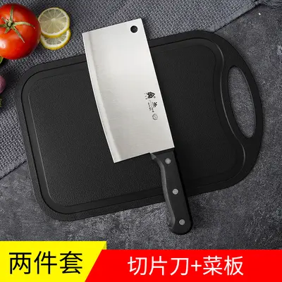 Stainless steel kitchen knife and cutting board set - 7