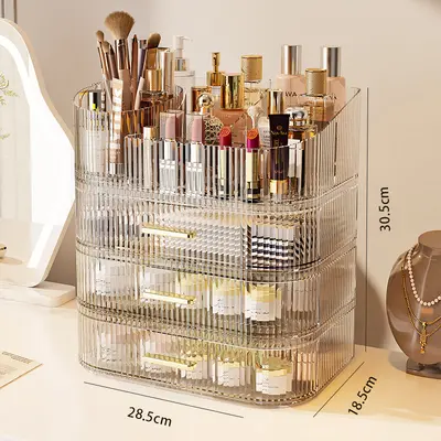 Kosmetik-Aufbewahrungsbox, großes Fassungsvermögen, Frisiertisch-Stil - 12