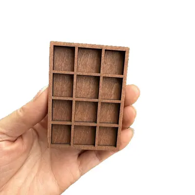 跨境 Miniature Trinket Shelf 木质微型珠宝架 矿石标本收纳摆件