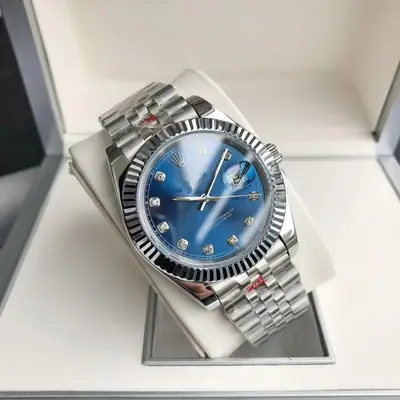 41MM Günlük Sahte Mekanik Koşu Saniye Mekanizmalı Tam Otomatik Katı Çelik Bilezir Erkek Kol Saati Su Geçirmez Gece Işıltısı Kol Saati Toptan - 8