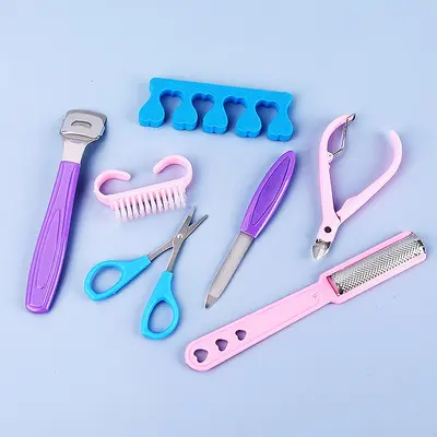 Ayak törpüsü seti, pedikür bıçakları, ölü deri peelingi