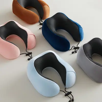 Memory Foam U-Shaped Neck Pillow Cervical Support - 4