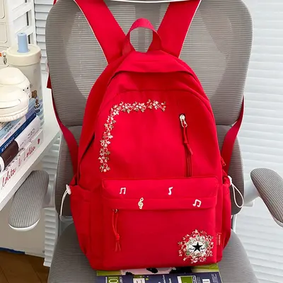 Neue grenzüberschreitende Freizeit-Trend-Rucksack mit Blumenmuster hochwertige leichte Schultasche großes Fassungsvermögen beliebter Campus-Rucksack - 10