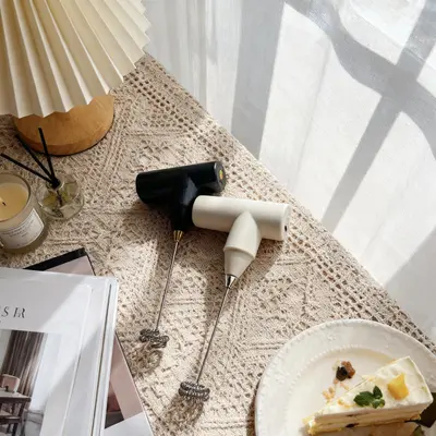 Mini elektrikli çırpıcı köpük yapıcı kablosuz kahve karıştırıcı