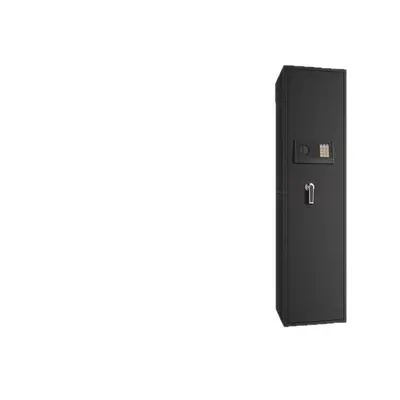 Wall-Mounted Gun Cabinet with Hidden Electronic Combination Lock