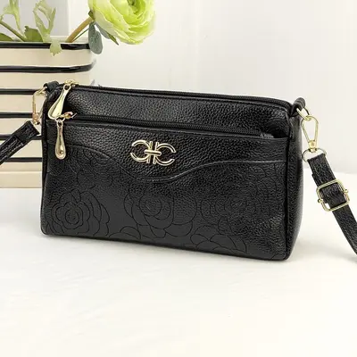 Women's Single Shoulder Crossbody Clutch with Coin and Phone Compartment - 7