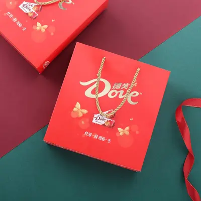 Düğün Şekeri Kutusu, Dove Çikolata İçin Avrupa Tarzı Hediye Kutusu