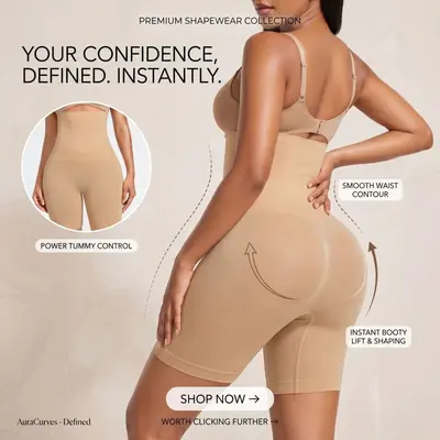 Seamless High-Waist Women's Tummy Control Shaping Pants - 7