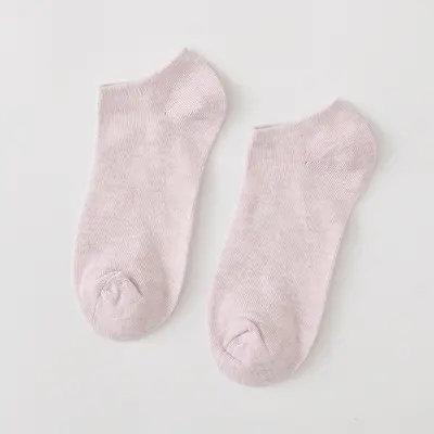 Einfarbige Baumwollsocken für Frauen, Bonbonfarbene einfarbige Damensocken, unsichtbare Dekolletésocken, unsichtbare Socken, hautfarbene Socken, Zhuji-Socken Großhandel. - 12