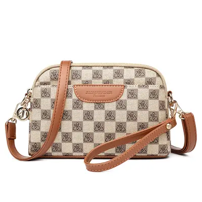 Women's Printed Small Square Shoulder Bag, Single Strap - 5
