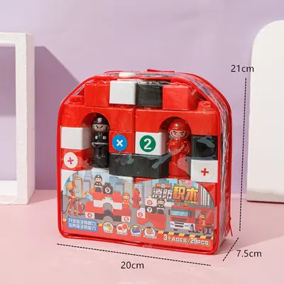 56 pieces large particle building blocks storage box assembled plastic building blocks children's toys drop shipping
