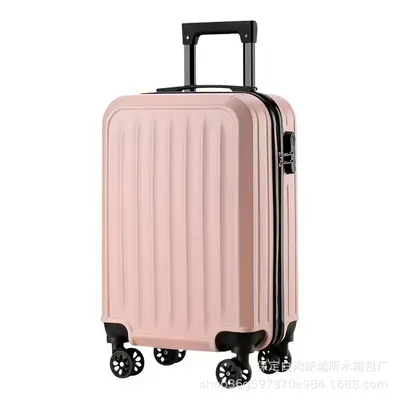 20 Inch Vertical Stripe Matte Lightweight Durable Trolley Suitcase - 8