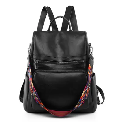 Women's PU Leather Backpack, Casual Everyday Use - 8