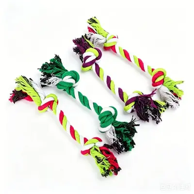 Durable Cotton Rope Chew Toy and Frisbee Set for Small and Medium Dogs - 8