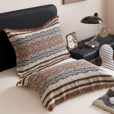 Pamuklu Gazlı Yastık Havlusu 2'li Set, Yetişkin, Ter Emici, Büyük Boy - 8