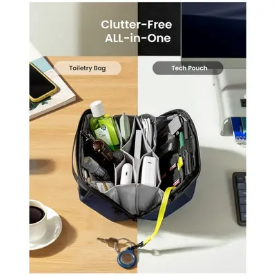 Travel Electronic Accessories Storage Bag with Detachable Card Slots