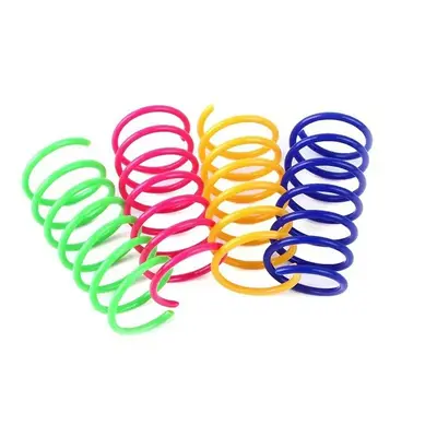 Colorful Spiral Spring Cat Toy, Interactive Puzzle - 7