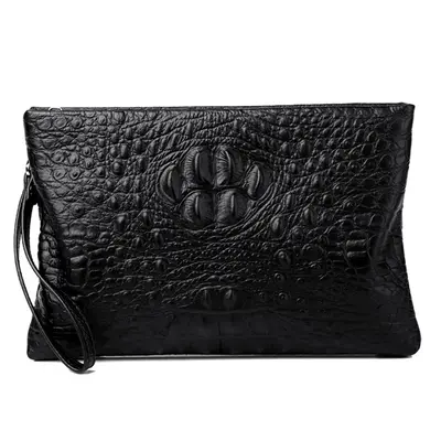 Men's Genuine Leather Clutch, Soft Leather, Large Capacity - 4