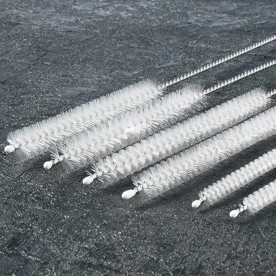 Fabrika doğrudan tedarik fan fırçası temizleme paslanmaz çelik pipet temizleme fırçası bardak fırçası boyutu ön sipariş boşluk fırçası ambalajı - 7