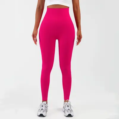 Women's Seamless Peach Butt Yoga Pants, Quick-Drying, Belly Control - 13
