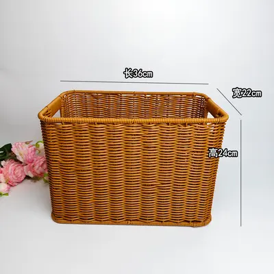 Rattan-style storage basket for household use - 9