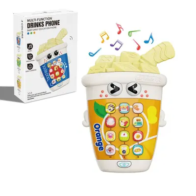 Baby Lerntelefon mit Musik und Geschichten, Cartoon-Pommes-Design - 9
