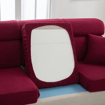 Mais-Samtkissen-Sofabezug, Sofabezug mit vollständiger Abdeckung, hochelastischer Chaiselongue-Kombinationssofabezug, schlicht und modern - 11
