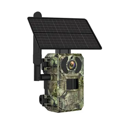4MP waterproof outdoor camera infrared night vision solar-powered